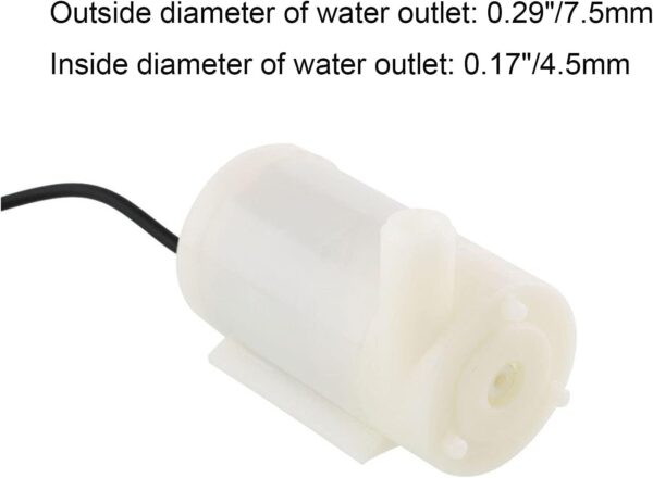 Micro Submersible Mini Water Pump - DC 3-5V for Aquariums, Fish Tanks, Fountains, Hydroponics, and Gardens