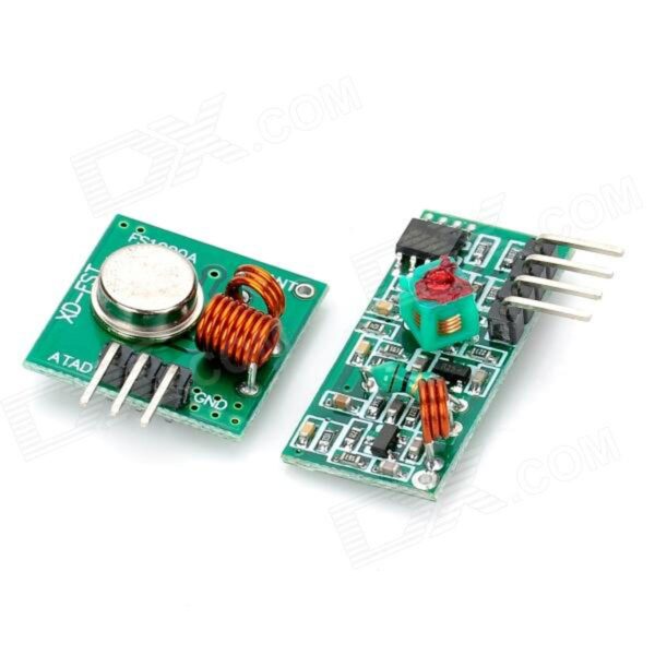 433 Mhz Transmitter + Receiver Kit High Frequency Super Regenerative Transceiver Module for Burglar Alarm