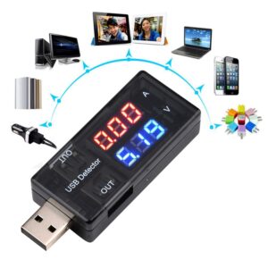 USB Meter Tester Voltage Current Tester Charger Doctor USB Battery Checker Voltmeter Ammeter Multimeter USB Tester Mobile USB Power Tester Monitor DC LED Display USB Port Tester