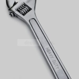 8-Inch Adjustable Wrench - Professional Heavy Duty Chrome Vanadium Steel Shifter Spanner with Inch/Metric Scale Wide Caliber Opening