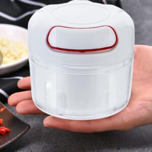 Manual Pull String Food Chopper – Hand-Pull Vegetable & Fruit Cutter, Mini Food Processor for Kitchen, Fast & Easy Chopping.