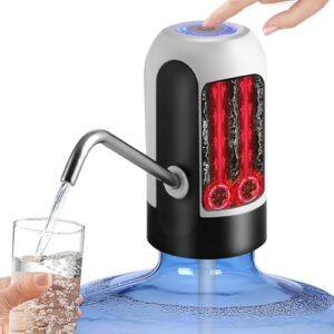 Automatic Water Dispenser Pump – USB Rechargeable Electric Drinking Water Bottle Pump for 19L, 20L, 5-Gallon Bottles (2 in 1) hot & cool