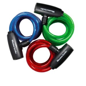 Weatherproof Security Cable Lock with Keys Anti-Theft for Kayak, Bike, Paddle-board, Scooter, Equipment, Bicycle (Color May Vary)