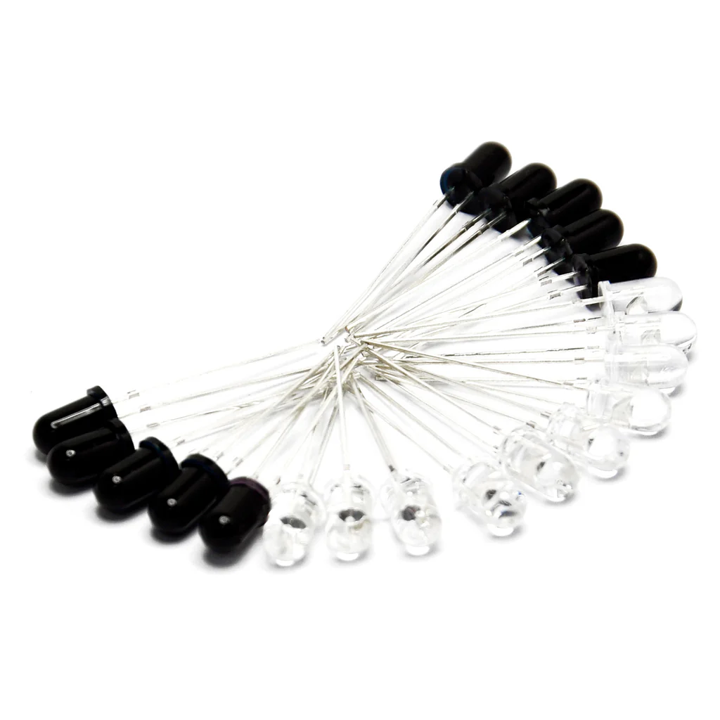 5mm 940nm LEDs Infrared Emitter and IR Receiver Diode 5MM Infrared Emission+Receiver Tube - Image 2