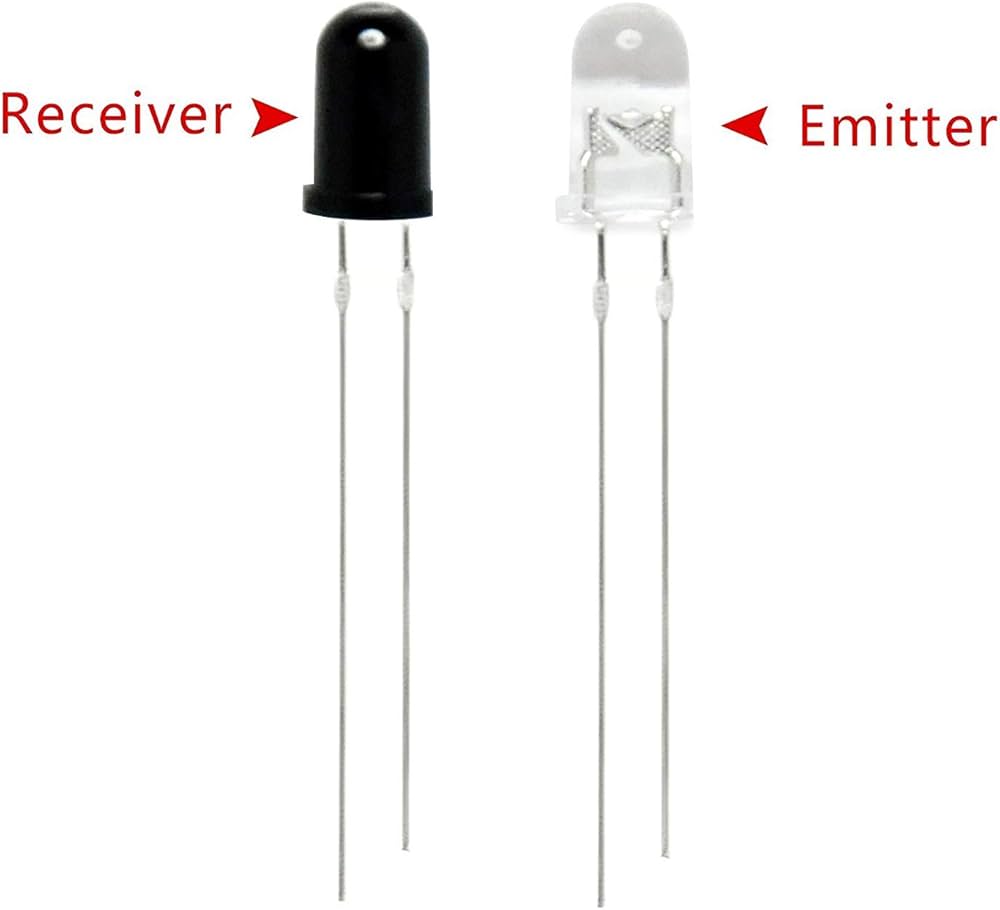 5mm 940nm LEDs Infrared Emitter and IR Receiver Diode 5MM Infrared Emission+Receiver Tube - Image 3