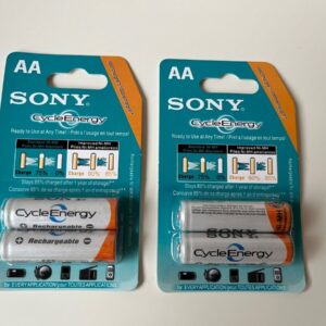 SONY CycleEnergy AA size Rechargeable Battery - 1.2v 4600 mAh Cell (Pack of 2)