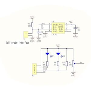 LM393 3.3V-5V Soil Moisture Detection Sensor, Soil Humidity Sensor,Soil Hygrometer for Arduino Automatic Watering Systems,Robots, and Smart Cars