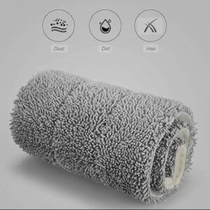 Washable Durable Replacement Microfiber Pads Dust Push Mop Cloth for Flat Squeeze Mop Clean Cloth Flat Mop Refill Additional Pad Extra Head Micro Fiber Mop Refill Pads Cotton Head (Color May Vary)