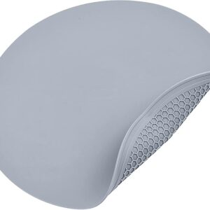 Round Heat Pad Placemat–White Decorative Table Mat for Hot Pots, Dishes & Kitchen Protection.