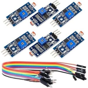 5MM LDR Photosensitive Sensor Module Light Dependent Resistor Sensor Module Digital Light Detection LM393 3 pins for Arduino