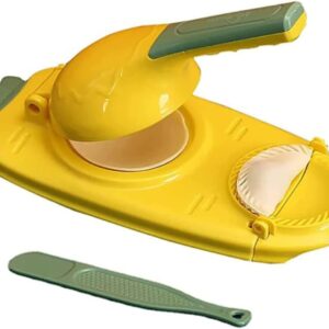2 in 1 Dumpling Maker Machine for Adult Kids, Dumpling Skin Maker Dumpling Moulds, Home Manual Dumpling Making Tool, Happy & Easy to Make Dumplings (Color May Vary)