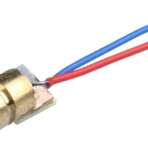 5V 650nm 5mW Red Dot Laser Head Red Laser Diode Laser Tube with Leads Head Outer Diameter 6mm