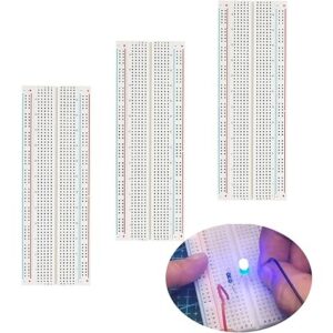 Prototype Breadboard Clear Crystal SYB 830 MB102 GL-12 Tie Point Solderless Modular Board (1pcs 830 Tie Point)