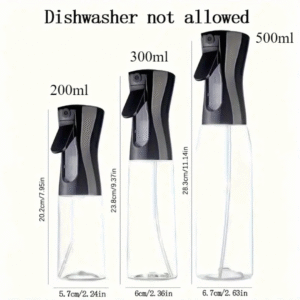 Olive Oil Sprayer for Cooking, 500 ml Food Grade Olive Oil Spray Bottle Premium Oil Mister with Brush Oil Sprayer for Air Fryer, BBQ, Salad, Baking,Grilling Kitchen Tools
