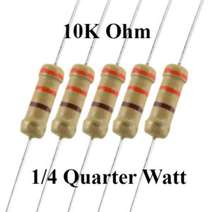 Pack of 50 - Resistor 10 K Ohm Resistance - 1/4W