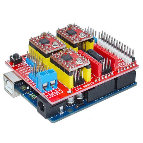 Arduino CNC Shield - A4988 V3 Engraver Drive Shield 3D Printer CNC Drive Expansion Board for Arduino 3D Printer CNC - Image 2