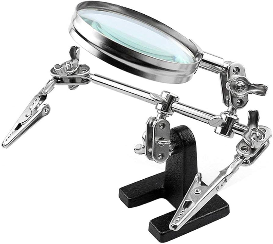 Third Hand Magnifying Glass For DIY Projects Circuit - Image 2