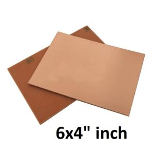 Circuit Board - 6x4 Inch Copper Sheet One Sided Clad Plate Laminate Board for DIY