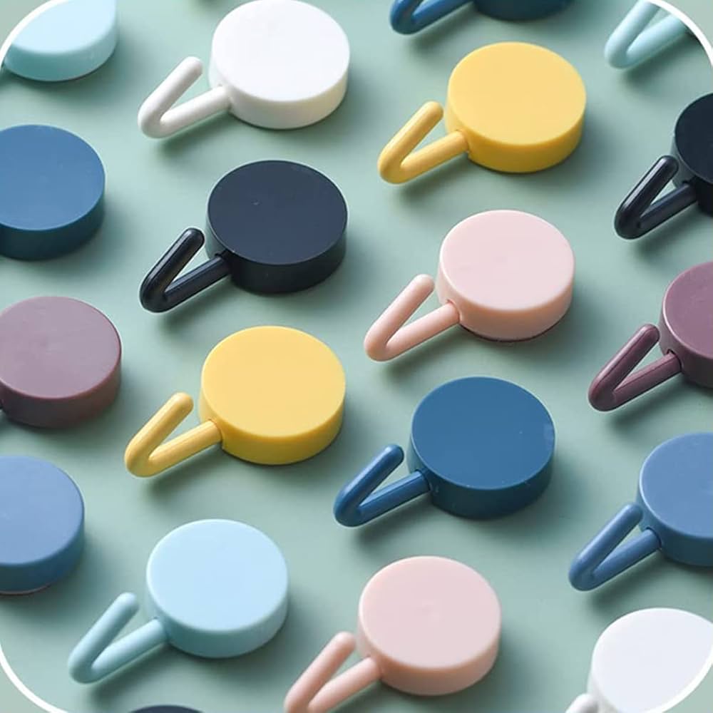 Alphabet Wall Hooks for Hanging 4pcs, Strong Adhesive Wall Hooks 2kg, Sticky Wall Hooks, Hook For Wall Hanging Adhesive Hook for Wall Hooks For Hanging - Image 3