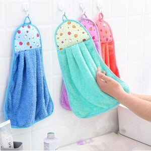 Soft Absorbent Kitchen Towels – Small Dish Towels for Kitchen, Bathroom, and Household Use (Color May Vary)