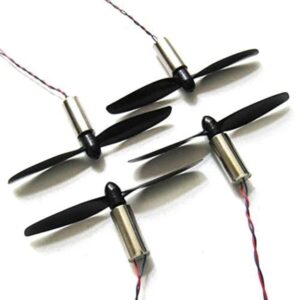 Mini Drone Motor With Propeller - Coreless Brushed Motor Set 53000rpm 8.5x20mm + 75mm CW CCW Propeller (Color May Vary)