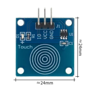 TTP223 Digital Capacitive Touch Sensor, Self Calibration Self Lock Button Switch Module 2.5~5.5V