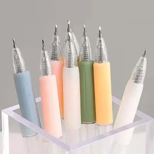 Paper Cutter Pack of 1 and 3 Precision Cutter for students pen Paper Cutter Cutting Art Tool For Craft (Color May Vary)