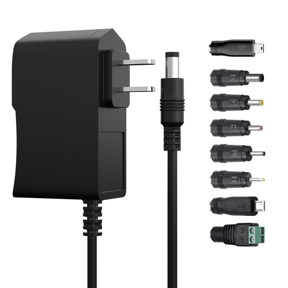 5V 2A Power Adapter, Dc 5V Power Cord, Universal Power Adapter for Led Power Supply, CCTV Camera, BT Speaker, GPS, Webcam, Router - 2000mA Max - Image 3