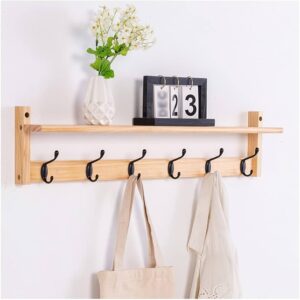 Coat Rack Wall Mount, Coat Hooks Wall Mount, Wall Hooks for Hanging, Hat Rack for Wall, Coat Hanger Wall Mount, Towel Hooks for Bathrooms (Color May Vary)