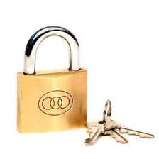 Heavy Duty Desi Brass Padlock – Durable Traditional Lock with Keys for Home, Office & Shop Security.