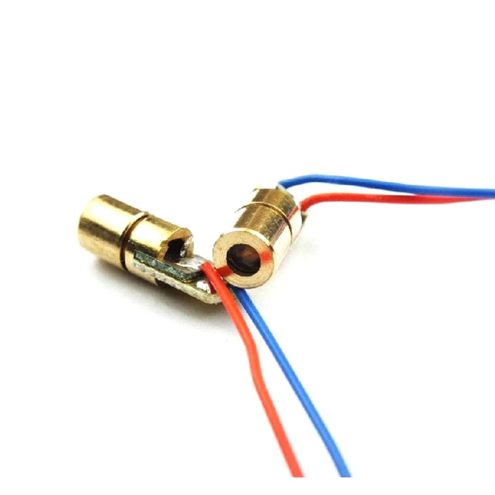 5V 650nm 5mW Red Dot Laser Head Red Laser Diode Laser Tube with Leads Head Outer Diameter 6mm - Image 2
