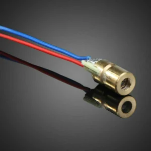 5V 650nm 5mW Red Dot Laser Head Red Laser Diode Laser Tube with Leads Head Outer Diameter 6mm