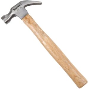 Basic Hand Tool for DIY and Woodworking with Natural Wood Anti-Vibration Handle and Drop-Forged Steel Head by Stalwart