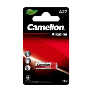 Camelion LR27A A27 MN27 for Remote Control, 12 V 12v A27 size Cell Battery Alkaline Plus Cell