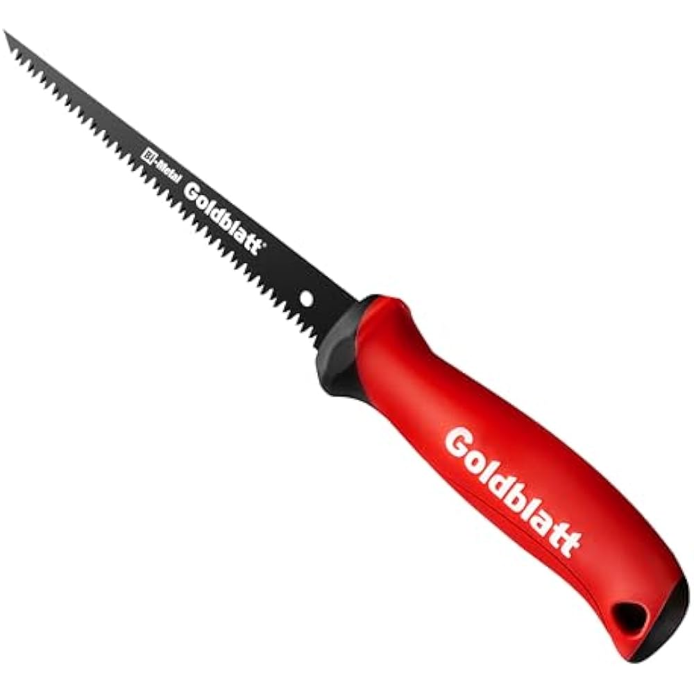 Drywall Saw – 6-Inch Jab Saws, Keyhole Saws with Soft Grip Handle, Hand Saw, Sheetrock Cutter, Wallboard Cutter with 8 TPI Bi-Metal Blade