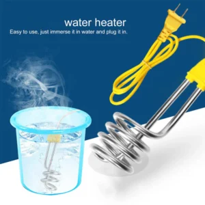 Portable Electric Immersion Water Heater – Fast Heating Stainless Steel Boiler Rod for Home, Travel & Office Use