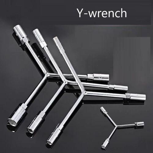 Y-Shaped Star Socket Wrench – 8mm, 10mm, 12mm E-Torx Triple Head Spanner,Chrome Vanadium Tool for Automotive & Bicycle Repair.