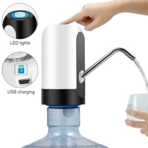Automatic Water Dispenser Pump – USB Rechargeable Electric Drinking Water Bottle Pump for 19L, 20L, 5-Gallon Bottles (2 in 1) hot & cool