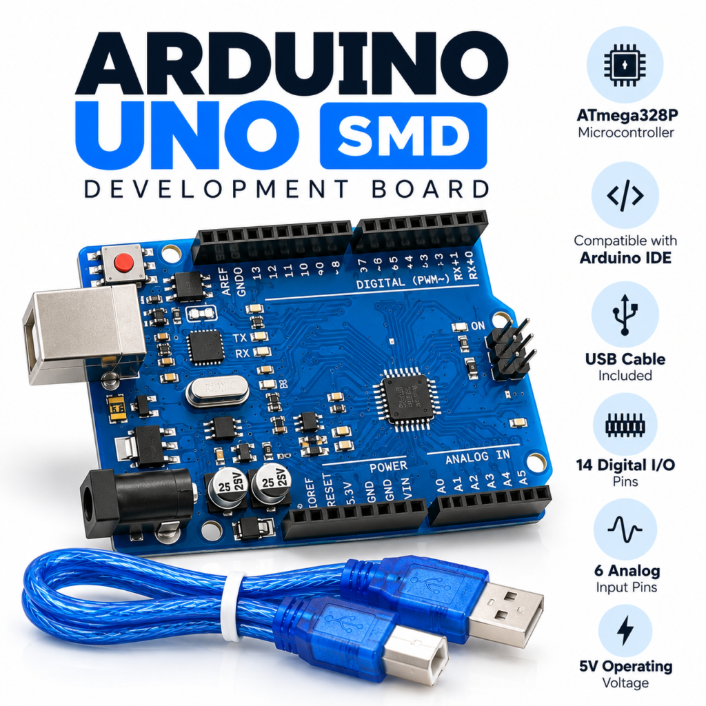 Arduino UNO in Pakistan with USB Cable